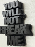Dungeon Crawler Carl Mantra 12 inch wall decoration