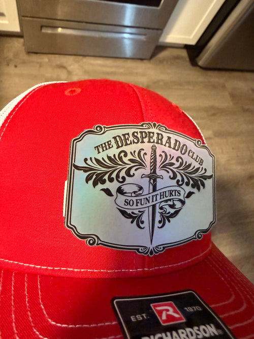 Desperado Club Inspired Hat & Patch. Dungeon Crawler Carl Inspired Gear. Richardson 112 Style