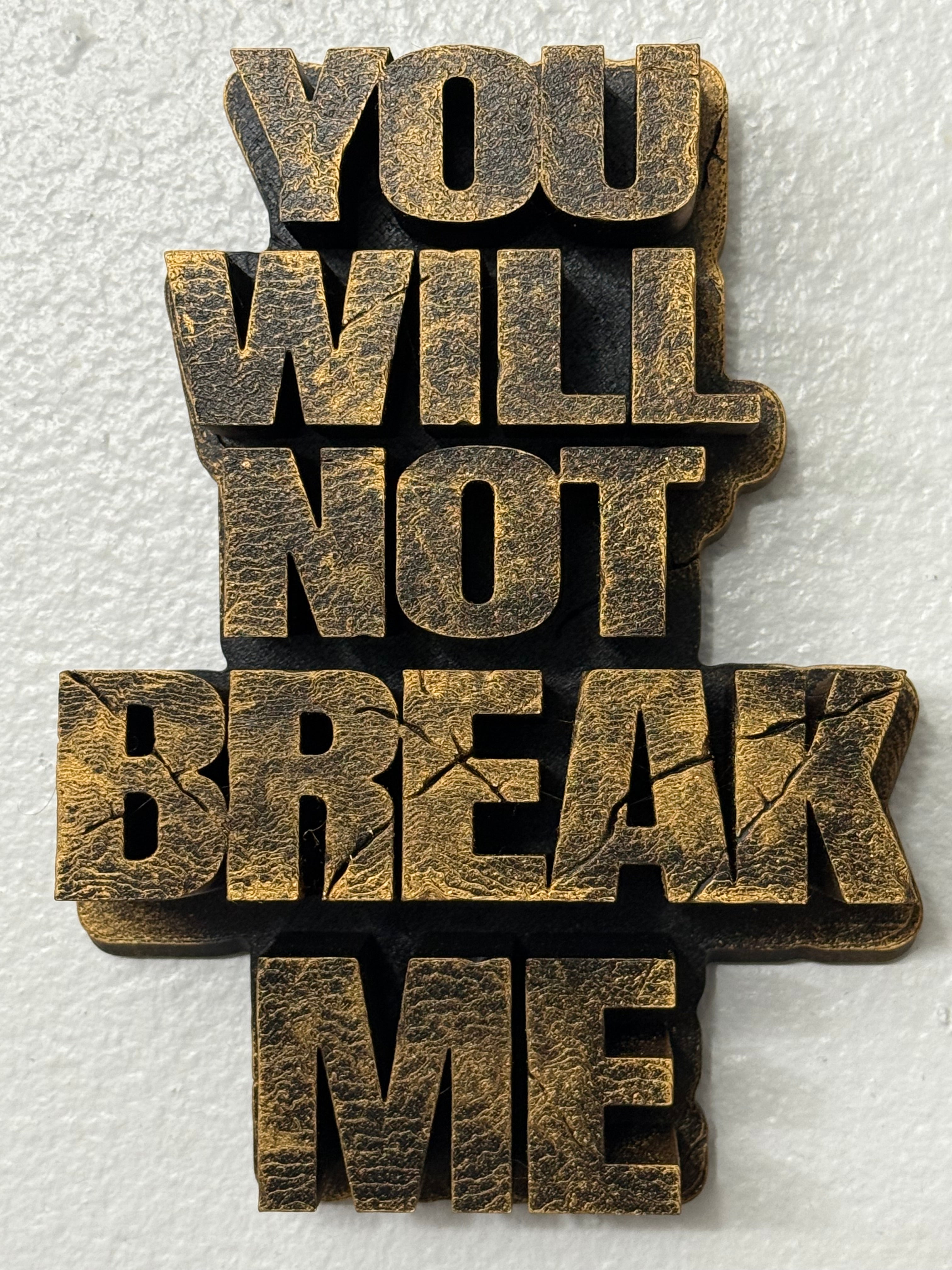 Dungeon Crawler Carl Mantra 12 inch wall decoration