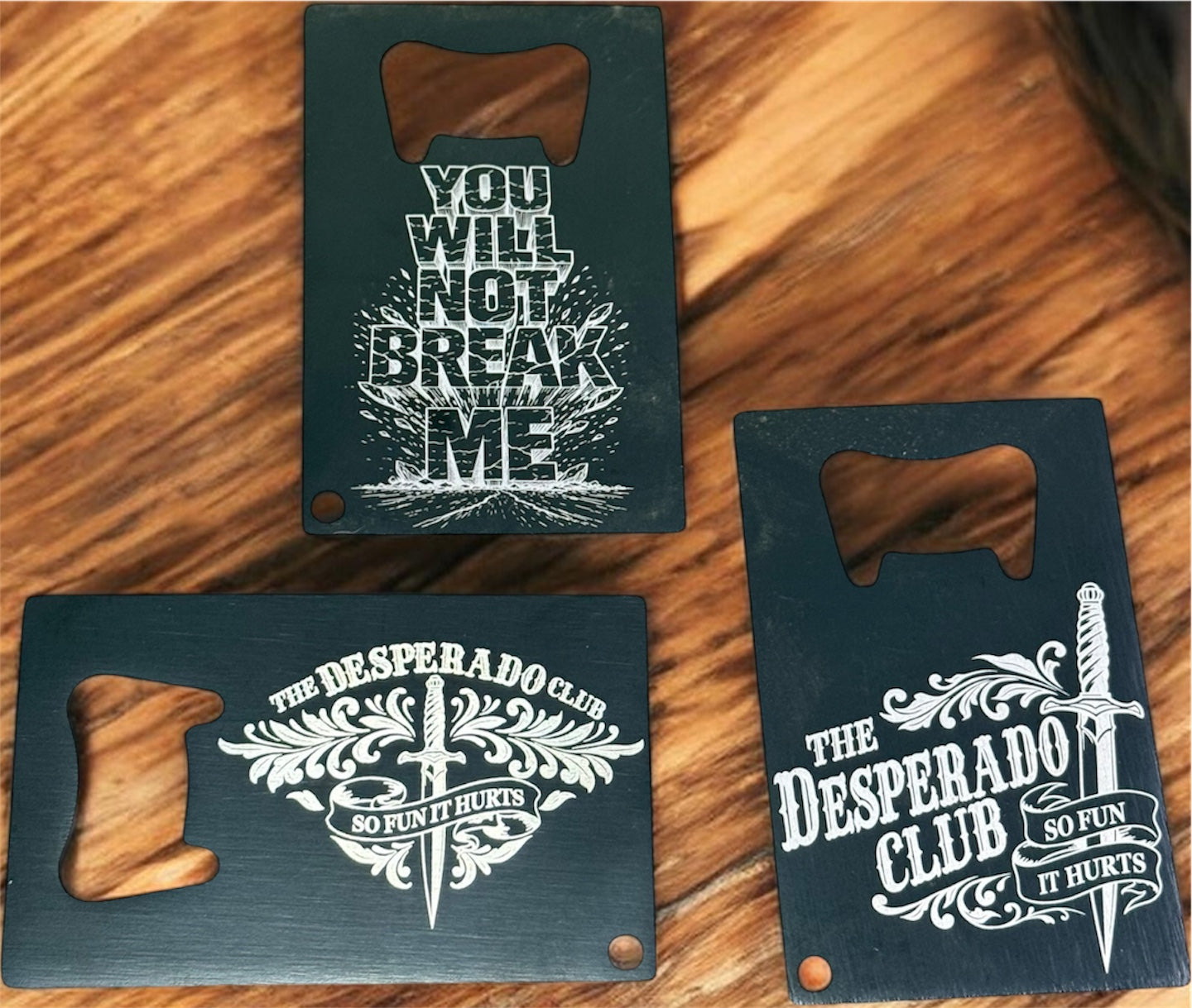 Desperado Club bottle opener– Dungeon Crawler Carl inspired card bottle opener