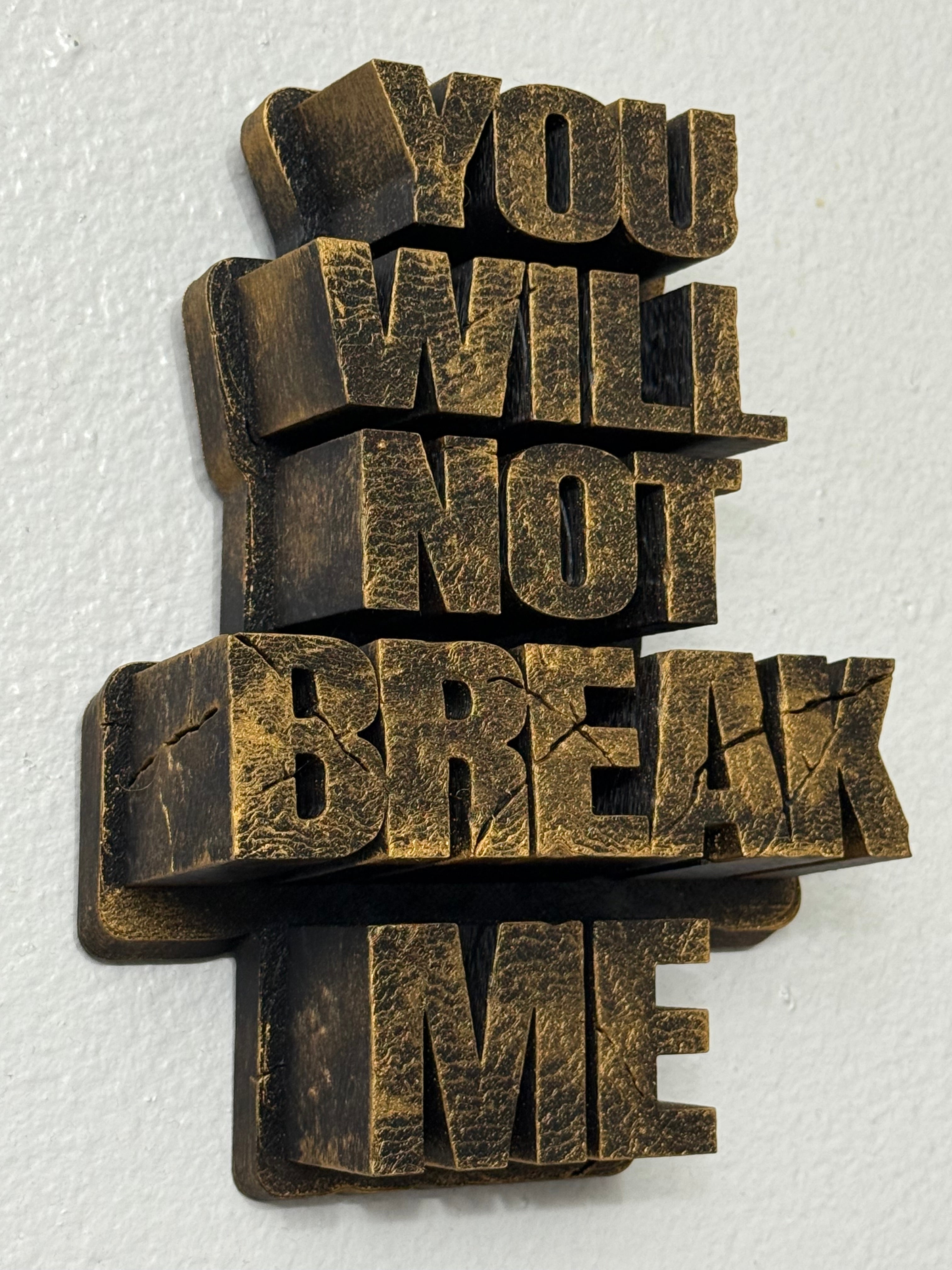 Dungeon Crawler Carl Mantra 12 inch wall decoration