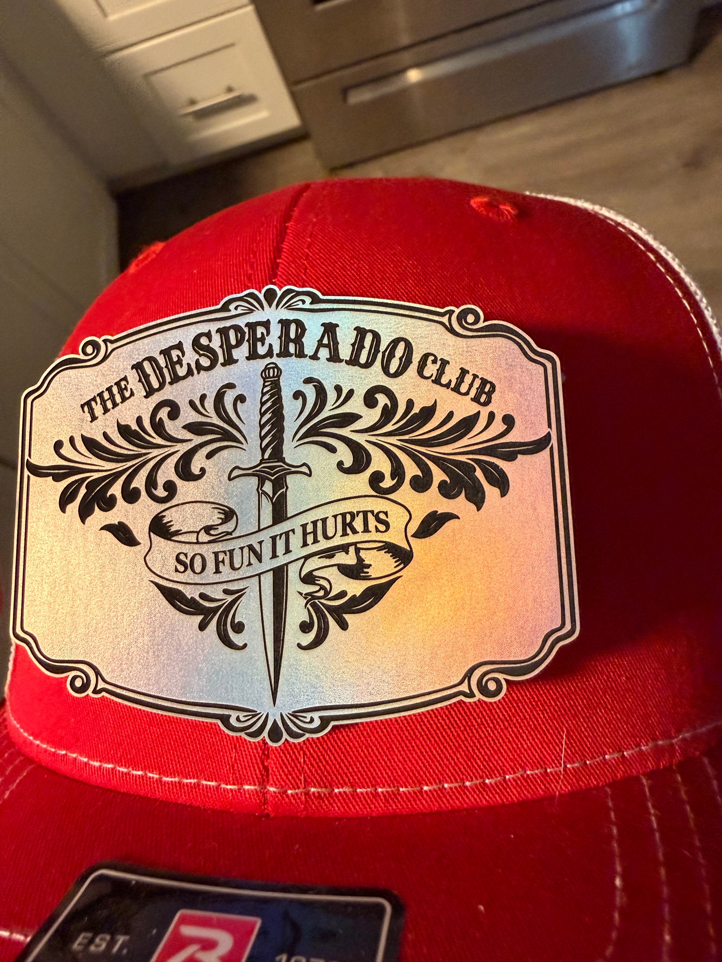 Desperado Club Inspired Hat & Patch. Dungeon Crawler Carl Inspired Gear. Richardson 112 Style