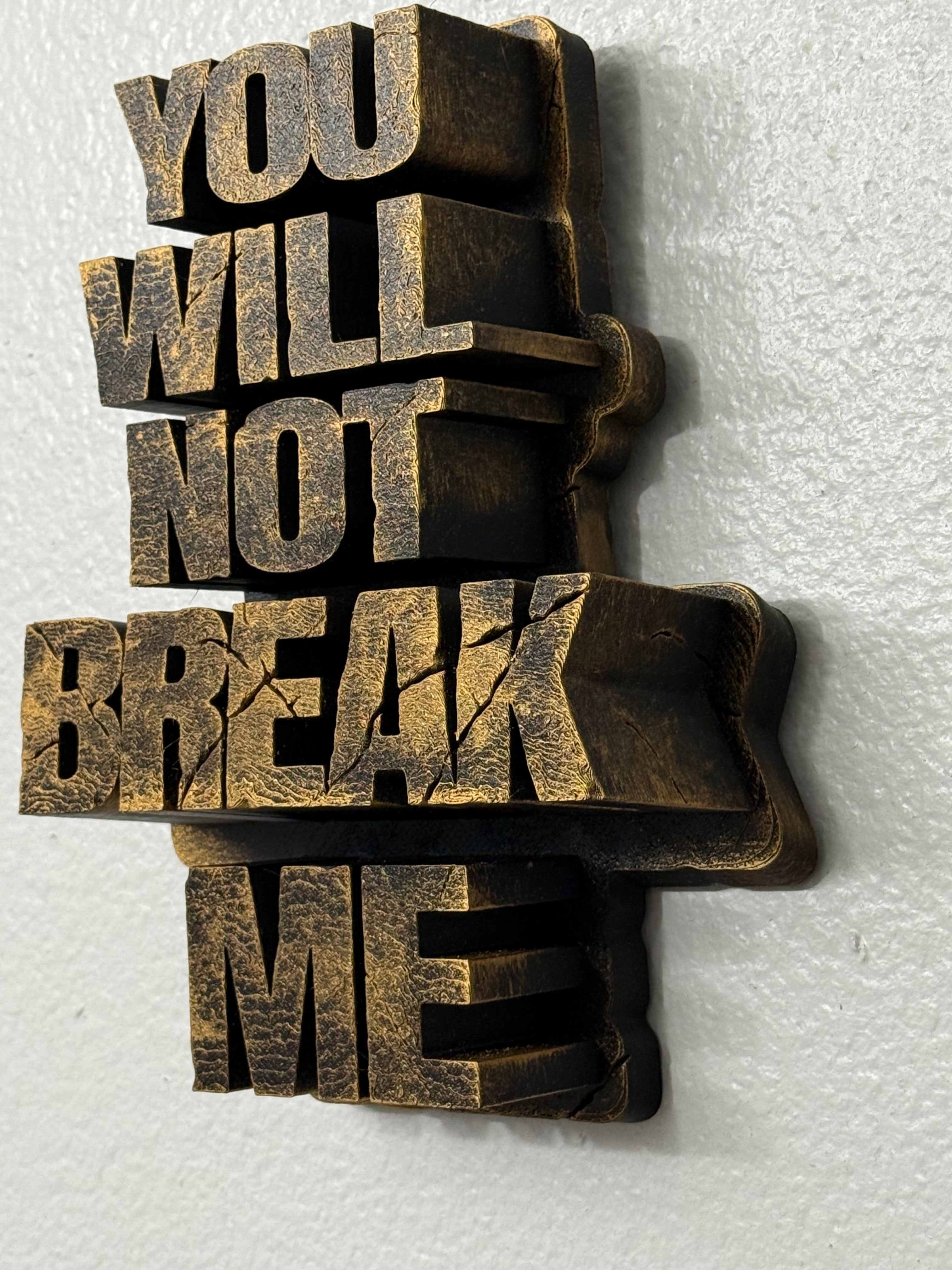 Dungeon Crawler Carl Mantra 12 inch wall decoration